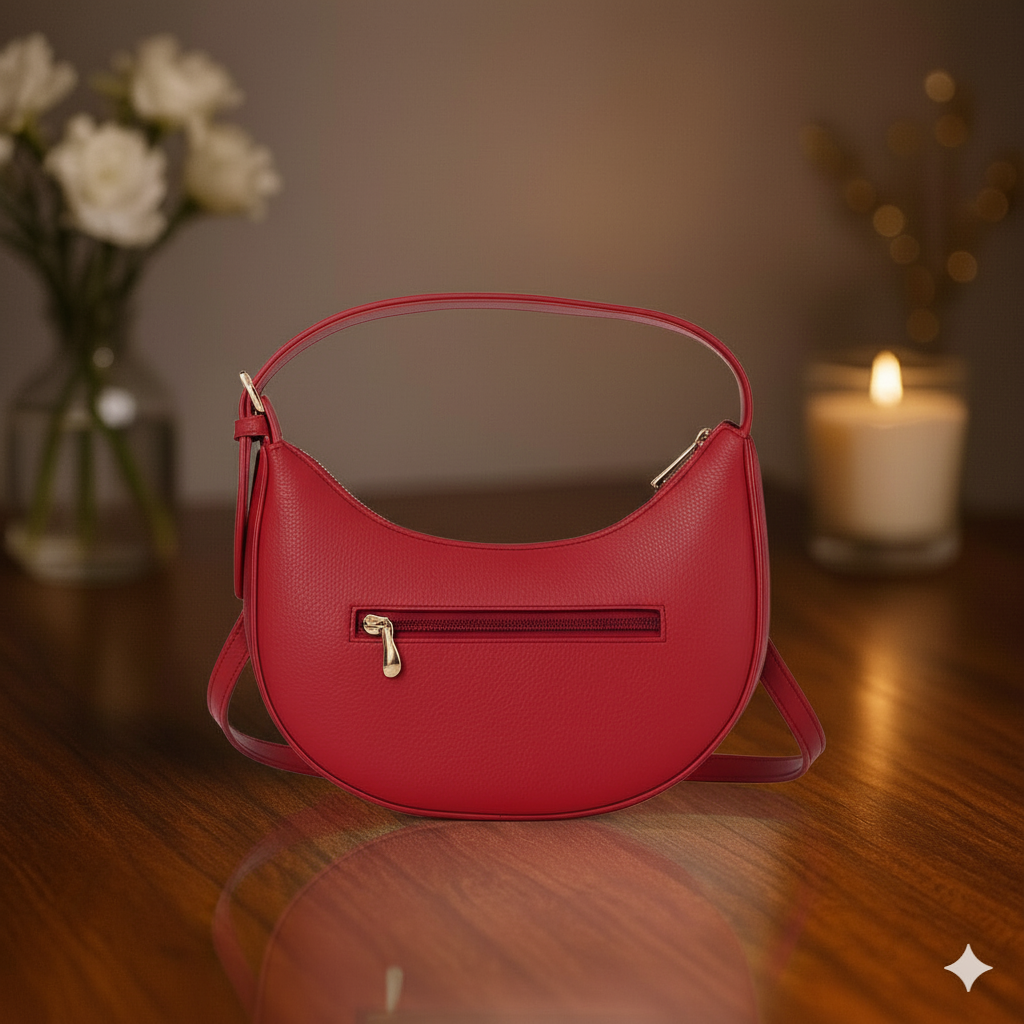 Crimson Curve Bag
