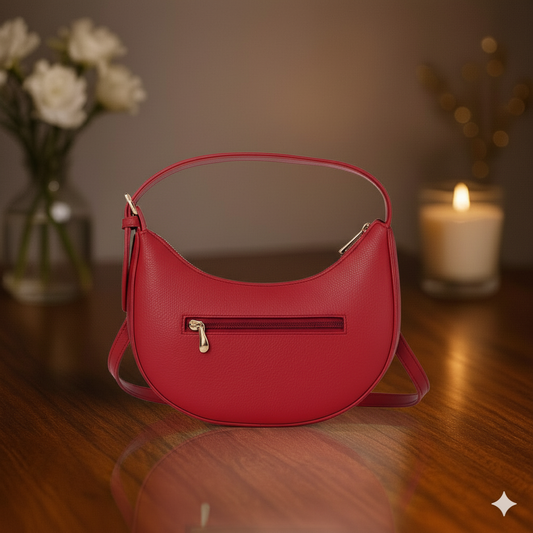 Crimson Curve Bag
