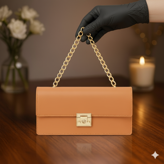 Amber Chain Clutch